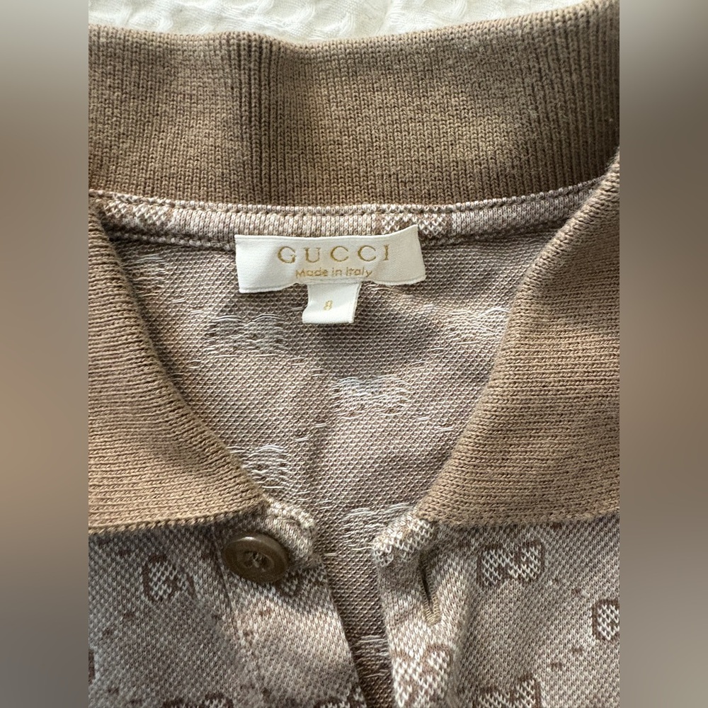 Authentic boy’s Gucci Brown Polo Shirt